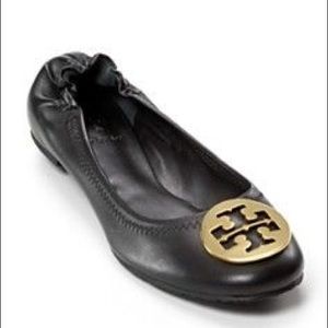 Tory Burch Mini Metal Logo Travel Ballet Flat